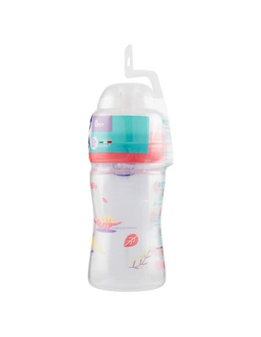 neobaby biberon in plastica collo largo - 150ml - 0m+ - dino rosa: tuttocasashop.it: igiene e cura della persona
