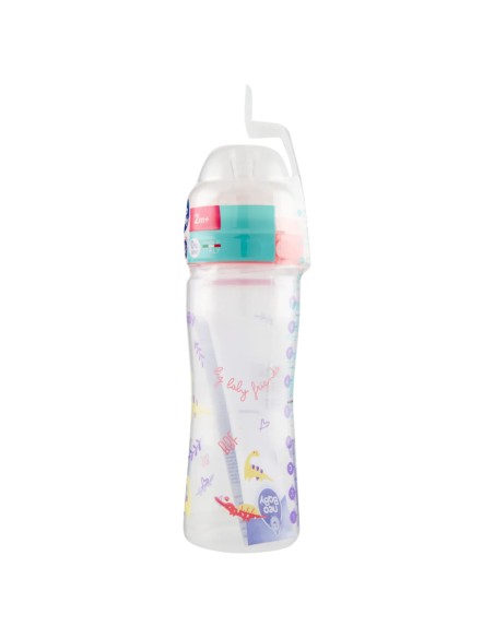neobaby biberon in plastica collo largo - 250ml - 2m+ - dino rosa: tuttocasashop.it: igiene e cura della persona