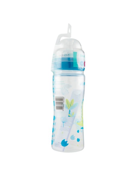 neobaby biberon in plastica collo largo - 330ml - 4m+ - dino blu: tuttocasashop.it: igiene e cura della persona