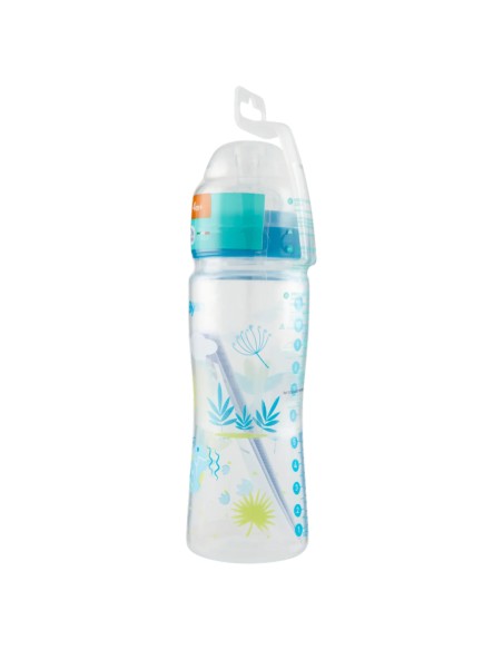 neobaby biberon in plastica collo largo - 330ml - 4m+ - dino blu: tuttocasashop.it: igiene e cura della persona