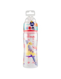 neobaby biberon in plastica collo largo - 330ml - 4m+ - dino rosa: tuttocasashop.it: igiene e cura della persona