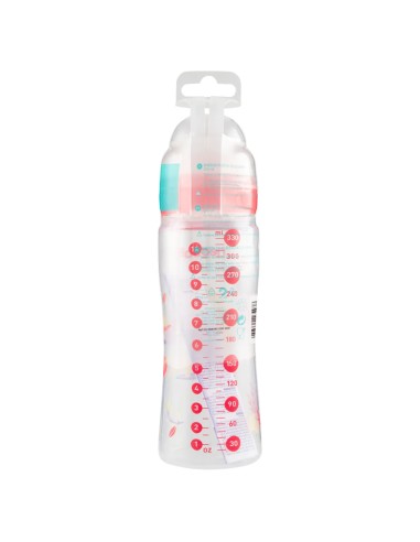 neobaby biberon in plastica collo largo - 330ml - 4m+ - dino rosa: tuttocasashop.it: igiene e cura della persona