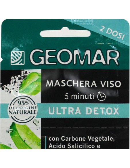 geomar maschera viso - 2 x 7.5ml - ultra detox detossificante anti-impurita': tuttocasashop.it: igiene e cura della persona