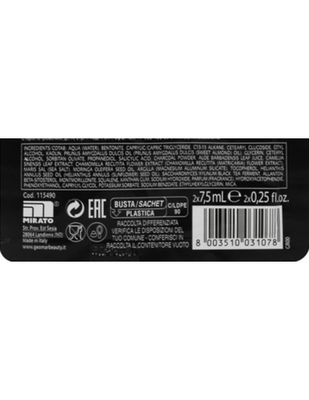 geomar maschera viso - 2 x 7.5ml - ultra detox detossificante anti-impurita': tuttocasashop.it: igiene e cura della persona
