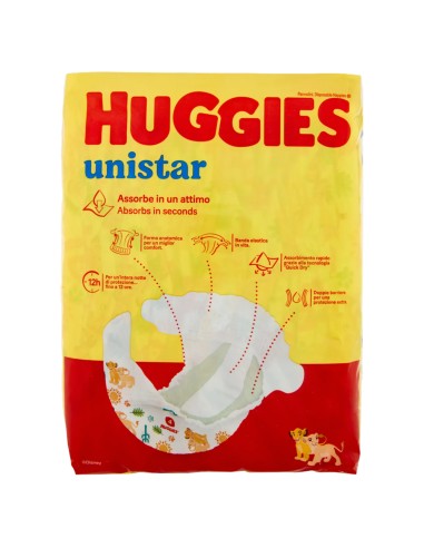 huggies unistar - 16 pannolini taglia 4 maxi 7-18 kg: tuttocasashop.it: igiene e cura della persona