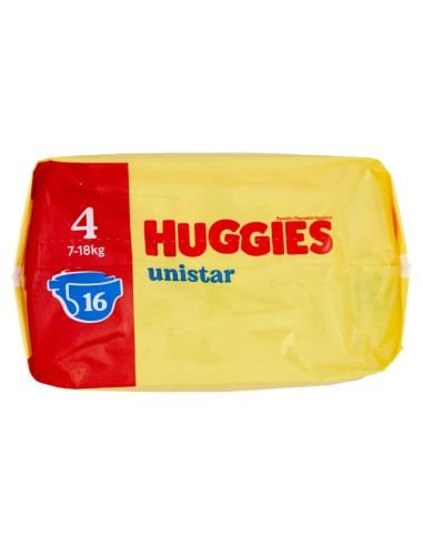 huggies unistar - 16 pannolini taglia 4 maxi 7-18 kg: tuttocasashop.it: igiene e cura della persona