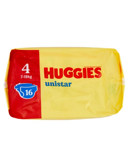 huggies unistar - 16 pannolini taglia 4 maxi 7-18 kg: tuttocasashop.it: igiene e cura della persona