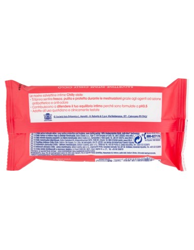 chilly salviettine intime imbevute 15pz - ciclo: tuttocasashop.it: igiene e cura della persona