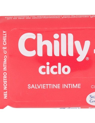 chilly salviettine intime imbevute 15pz - ciclo: tuttocasashop.it: igiene e cura della persona