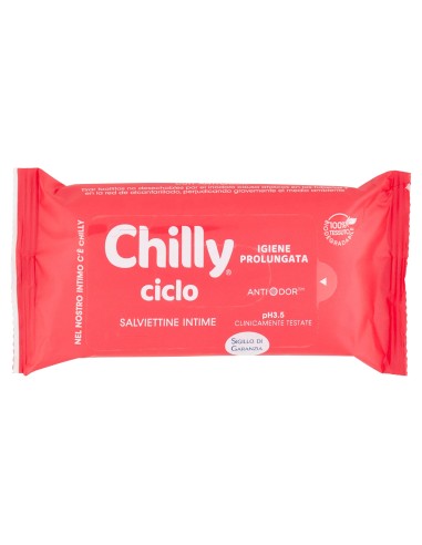 chilly salviettine intime imbevute 15pz - ciclo: tuttocasashop.it: igiene e cura della persona