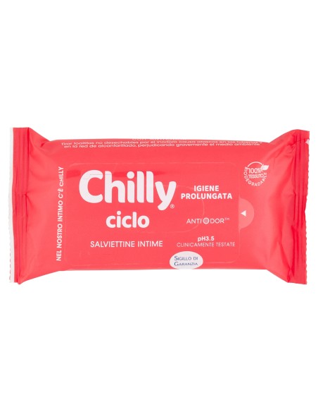 chilly salviettine intime imbevute 15pz - ciclo: tuttocasashop.it: igiene e cura della persona