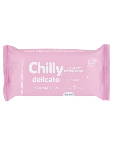 chilly salviettine intime imbevute 15pz - delicate: tuttocasashop.it: igiene e cura della persona