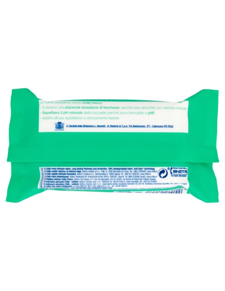 chilly salviettine intime imbevute 15pz - fresco: tuttocasashop.it: igiene e cura della persona