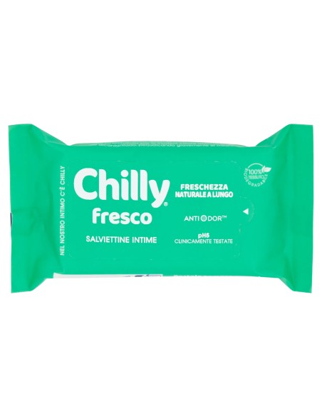 chilly salviettine intime imbevute 15pz - fresco: tuttocasashop.it: igiene e cura della persona