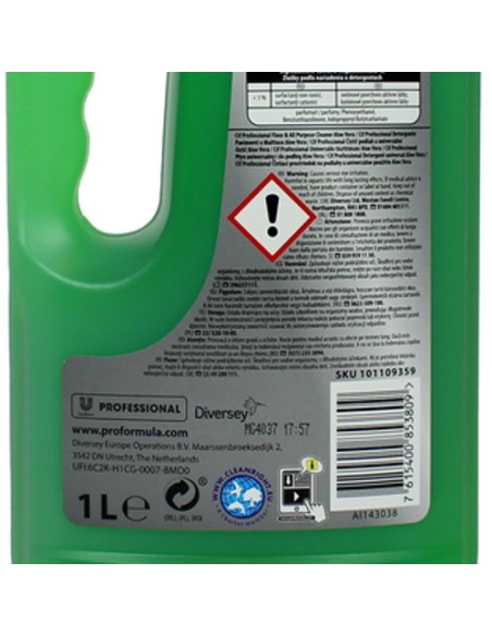 cif professional pavimenti e multiuso - 1 litro - aloe vera: tuttocasashop.it: pulizia e cura della casa