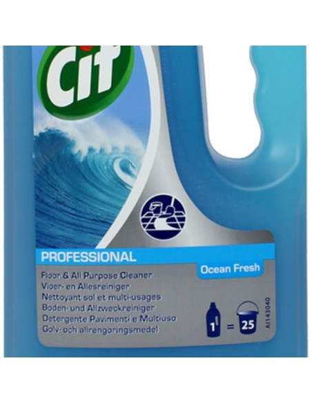 cif professional pavimenti e multiuso - 1 litro - ocean fresh: tuttocasashop.it: pulizia e cura della casa