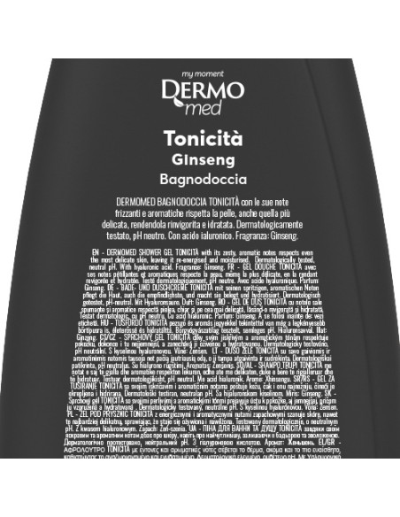 dermomed bagnodoccia 650ml - ph neutro - tonicita' al ginseng: tuttocasashop.it: igiene e cura della persona