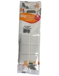 12 feltrini quadrati grandi - 40x40mm - bianchi - autoadesivi: tuttocasashop.it: altro - bazar