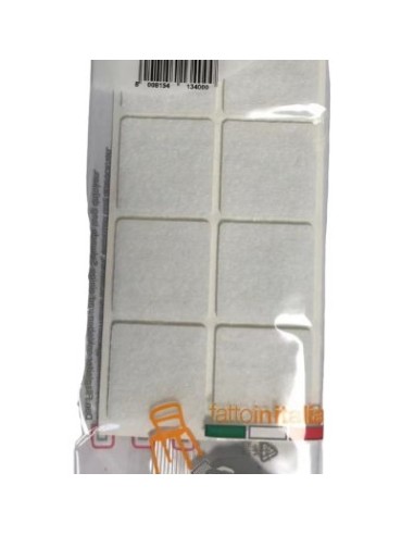 12 feltrini quadrati grandi - 40x40mm - bianchi - autoadesivi: tuttocasashop.it: altro - bazar