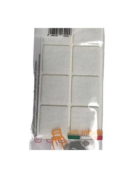 12 feltrini quadrati grandi - 40x40mm - bianchi - autoadesivi: tuttocasashop.it: altro - bazar