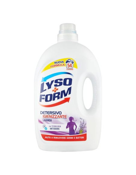 lysoform detersivo lavatrice liquido igienizzante - 54 lavaggi - lavanda: tuttocasashop.it: prodotti per bucato e tessuti