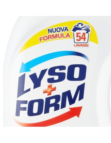 lysoform detersivo lavatrice liquido igienizzante - 54 lavaggi - lavanda: tuttocasashop.it: prodotti per bucato e tessuti