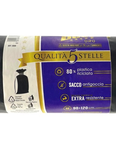 the best 1kg sacchi resistenti 90x120cm ldpe - neri - raccolta differenziata: tuttocasashop.it: pulizia e cura della casa