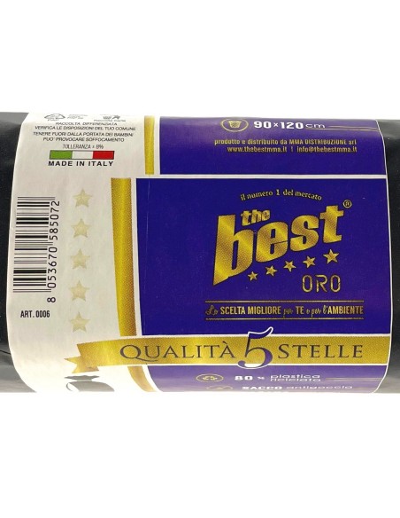the best 1kg sacchi resistenti 90x120cm ldpe - neri - raccolta differenziata: tuttocasashop.it: pulizia e cura della casa