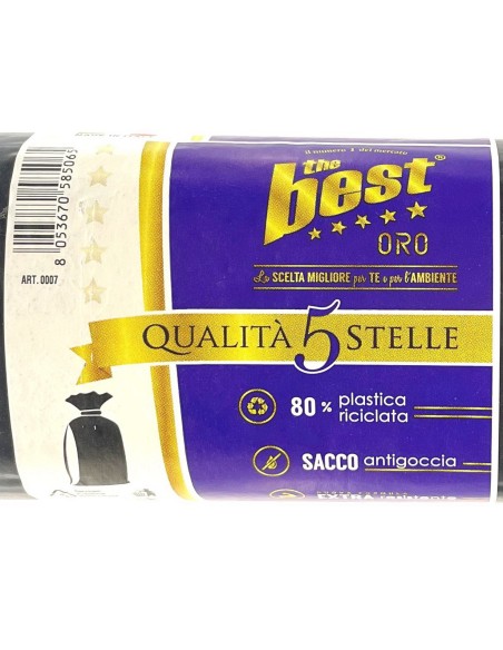 the best 1kg sacchi resistenti 72x110cm ldpe neri - 12 buste - differenziata: tuttocasashop.it: pulizia e cura della casa