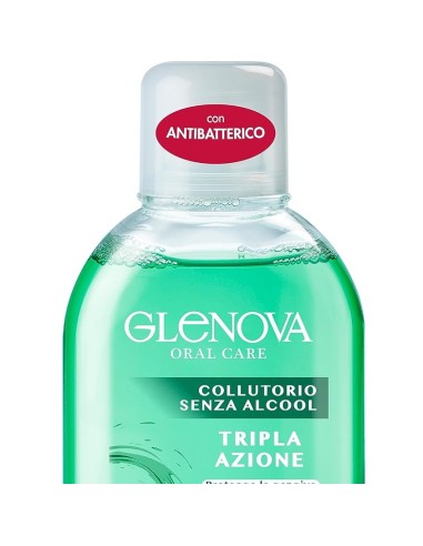 glenova collutorio per igiene orale - 400ml - fresh mint - con antibatterico: tuttocasashop.it: igiene e cura della persona