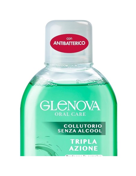 glenova collutorio per igiene orale - 400ml - fresh mint - con antibatterico: tuttocasashop.it: igiene e cura della persona