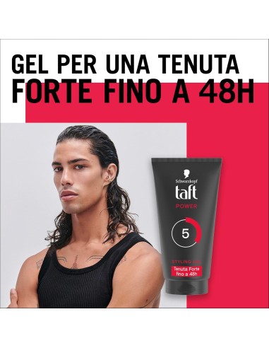 taft styling gel fissante per capelli - 150ml - power - tenuta forte 48h: tuttocasashop.it: igiene e cura della persona