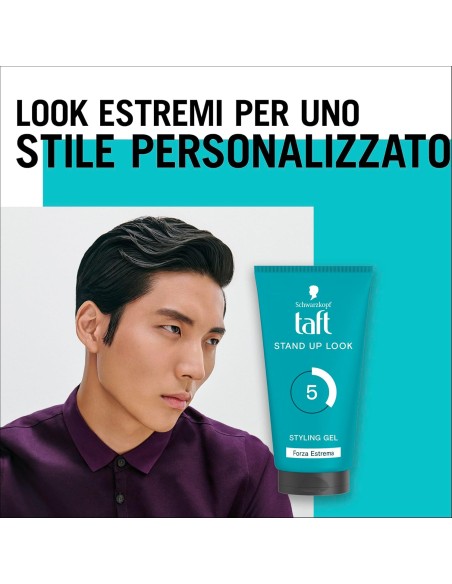 taft styling gel fissante per capelli - 150ml - stand up look forza estrema: tuttocasashop.it: igiene e cura della persona