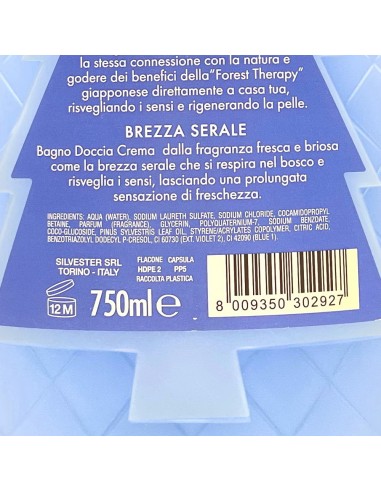 pino silvestre bagnoschiuma 750ml - forest bath - brezza serale: tuttocasashop.it: igiene e cura della persona