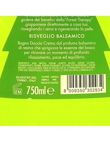 pino silvestre bagnoschiuma 750ml - forest bath - risveglio balsamico: tuttocasashop.it: igiene e cura della persona