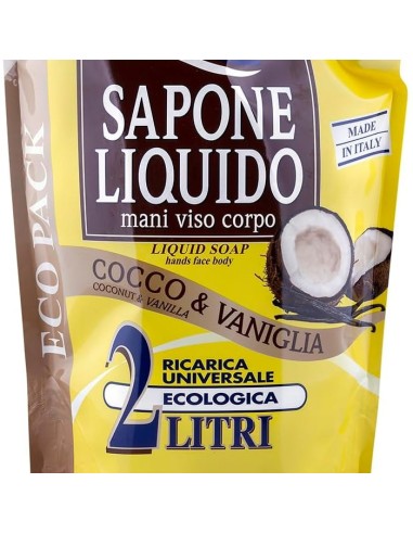 mil mil sapone liquido - ecoricarica - 2 litri - cocco: tuttocasashop.it: igiene e cura della persona