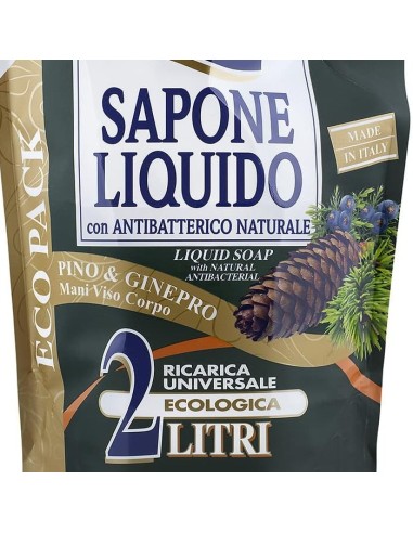 mil mil sapone liquido - ecoricarica - 2 litri - pino: tuttocasashop.it: igiene e cura della persona