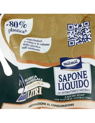 mil mil sapone liquido - ecoricarica - 2 litri - pino: tuttocasashop.it: igiene e cura della persona