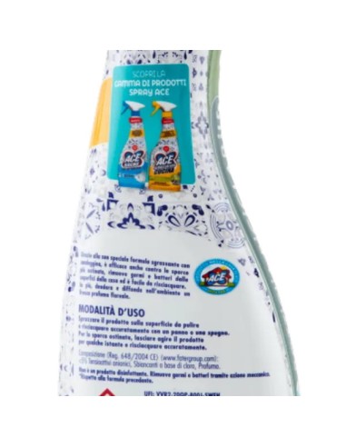 ace detergente spray - 600ml - bagno con candeggina: tuttocasashop.it: pulizia e cura della casa