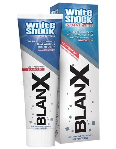 blanx dentifricio - 75ml - white shock: tuttocasashop.it: igiene e cura della persona