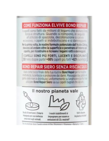 elvive bond repair 150ml - siero senza risciacquo per capelli danneggiati: tuttocasashop.it: igiene e cura della persona