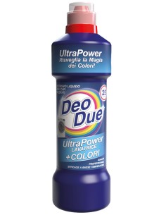 deo due ultra power lavatrice +colori 25 lavaggi 1 litro - detersivo liquido: tuttocasashop.it: prodotti per bucato e tessuti