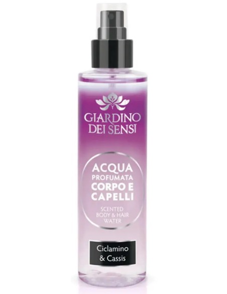 giardino dei sensi acqua profumata corpo e capelli 110ml - ciclamino cassis: tuttocasashop.it: igiene e cura della persona
