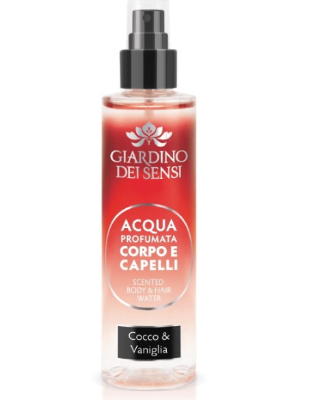 giardino dei sensi acqua profumata corpo e capelli 110ml - cocco e vaniglia: tuttocasashop.it: igiene e cura della persona