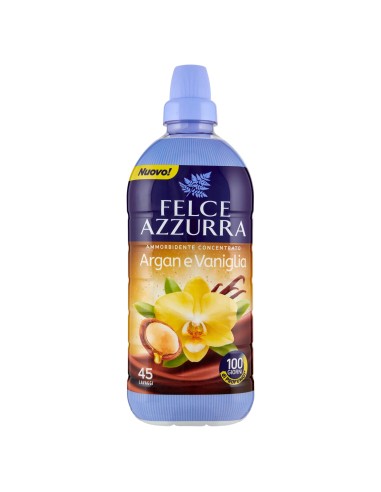 felce azzurra ammorbidente concentrato 45 lavaggi 900ml - argan e vaniglia: tuttocasashop.it: prodotti per bucato e tessuti