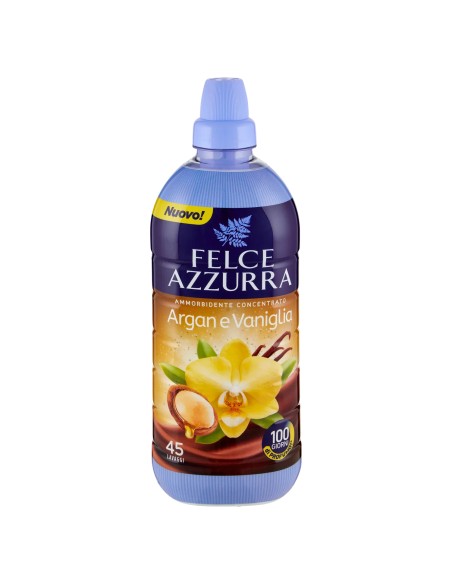 felce azzurra ammorbidente concentrato 45 lavaggi 900ml - argan e vaniglia: tuttocasashop.it: prodotti per bucato e tessuti