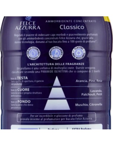 felce azzurra ammorbidente concentrato 45 lavaggi 900ml - classico: tuttocasashop.it: prodotti per bucato e tessuti