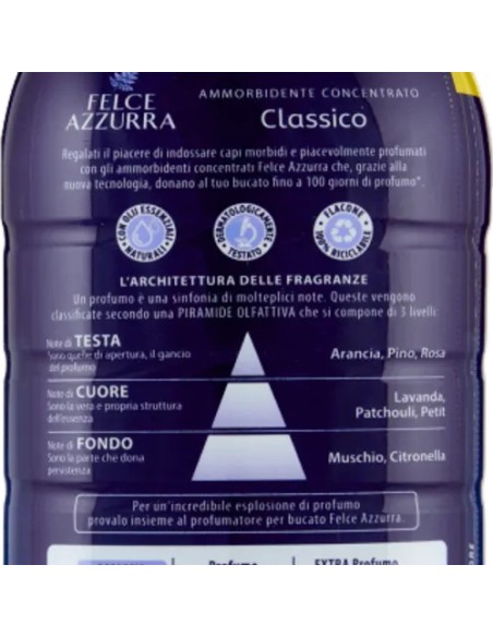 felce azzurra ammorbidente concentrato 45 lavaggi 900ml - classico: tuttocasashop.it: prodotti per bucato e tessuti