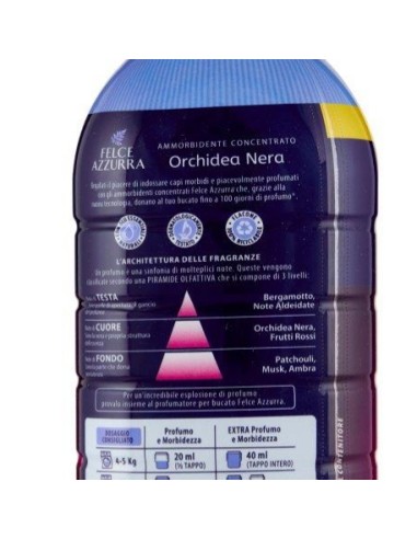 felce azzurra ammorbidente concentrato 45 lavaggi 900ml - orchidea nera: tuttocasashop.it: prodotti per bucato e tessuti