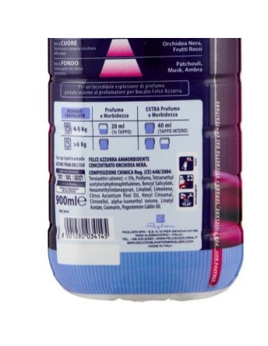 felce azzurra ammorbidente concentrato 45 lavaggi 900ml - orchidea nera: tuttocasashop.it: prodotti per bucato e tessuti